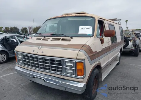 1983 Dodge Ram Van B250 из США, поврежденный, VIN 2B6HB23T8DK370393